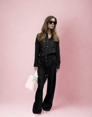 fekete vászon szett 36-38